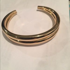 LOFT stacked gold cuff bracelet NWOT